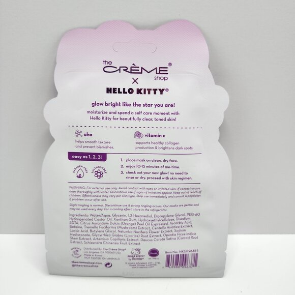 Hello Kitty Clear Cutie Face Masks + Strawberry Milk Toner | Pure Cure NWT - Picture 3 of 9